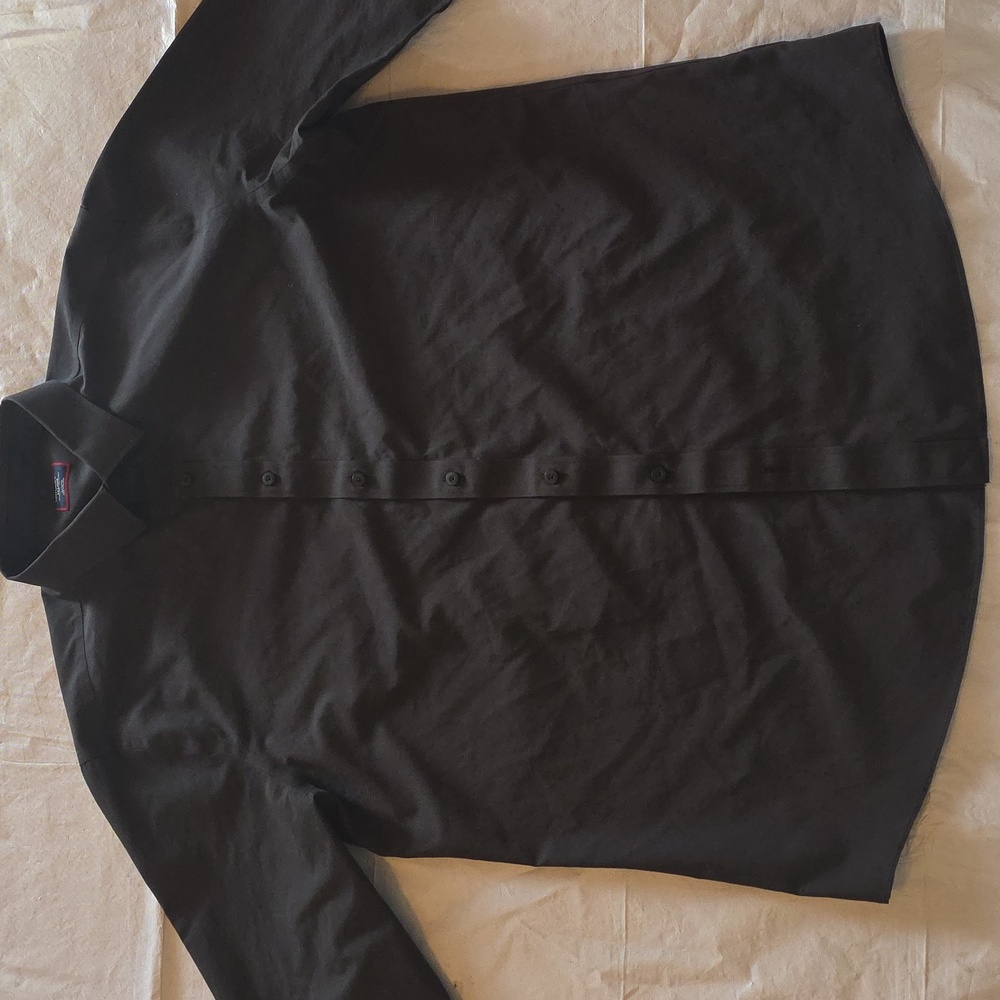 UNTUCKit‎ Men's Solid Black Long Sleeve Button Down Shirt XXL Slim Tall - Picture 2 of 8